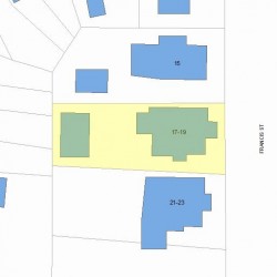 17 Francis St, Newton MA  02459-1607 plot plan