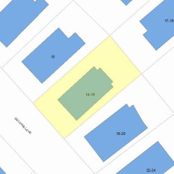 16 Colonial Ave, Newton MA 02460-1215 plot plan