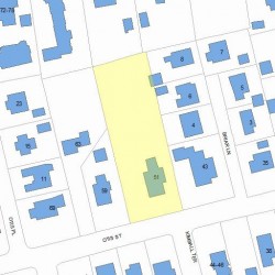 51 Otis St, Newton MA  02460-1816 plot plan