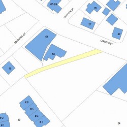 50 Crafts St, Newton MA 02458-1249 plot plan