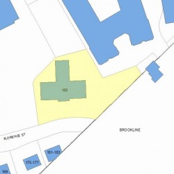 188 Florence St, Newton MA 02459 plot plan
