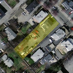 159 Adams St, Newton MA  02458-1252 aerial view
