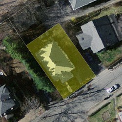 11 Paul St, Newton MA  02459-2452 aerial view