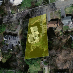 34 Fairfax St, Newton MA  02465-2607 aerial view