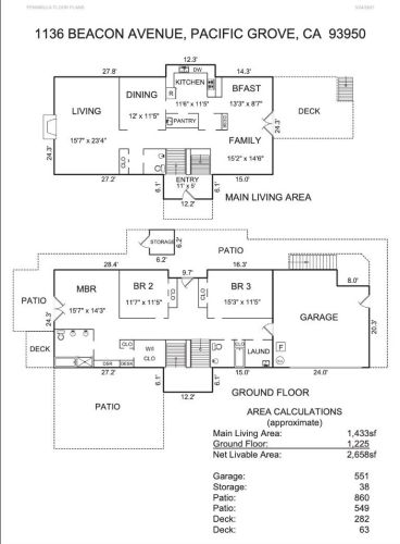 1136 Beacon Ave, Del Monte Park CA  93950-2106 exterior