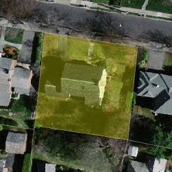 56 Montrose St, Newton MA  02458-2718 aerial view