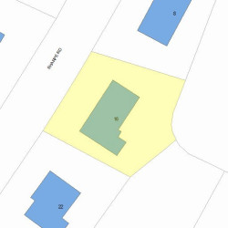 16 Sharpe Rd, Newton MA  02459-3053 plot plan