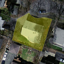 28 Normandy Rd, Newton MA  02466-2513 aerial view