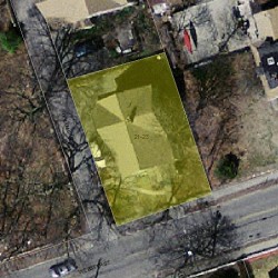 21 Webster St, Newton MA  02465-1855 aerial view