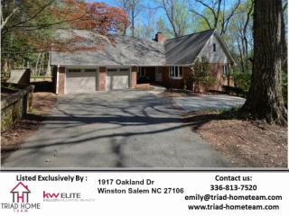 1917 Oakland Dr, Winston Salem NC  27106-3706 exterior