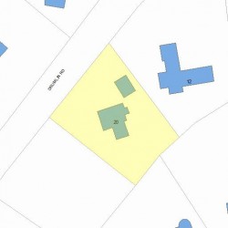 20 Drumlin Rd, Newton MA 02459-2807 plot plan