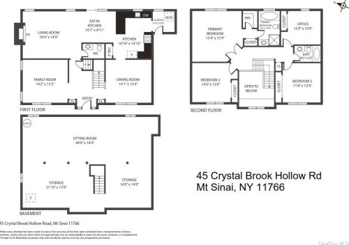 45 Crystal Brook Hollow Rd, Mount Sinai NY  11766-1606 exterior