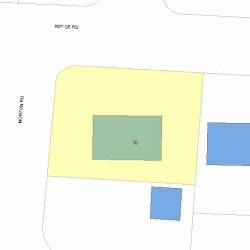 16 Royce Rd, Newton MA  02459-1031 plot plan