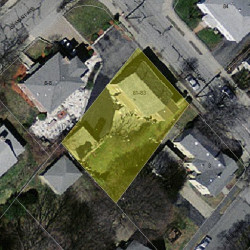 83 Hawthorn St, Newton MA 02458-1235 aerial view