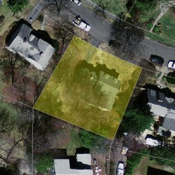 75 Devonshire Rd, Newton MA  02468-2218 aerial view