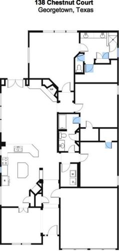 138 Chestnut Ct, Georgetown TX  78633-4466 exterior