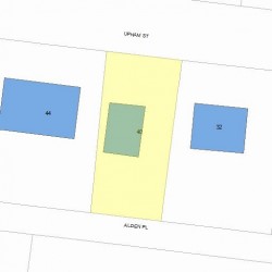 40 Upham St, Newton MA  02465-1520 plot plan