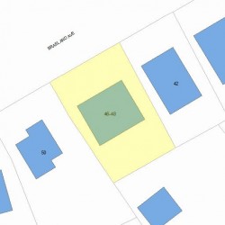 46 Braeland Ave, Newton MA 02459-2211 plot plan