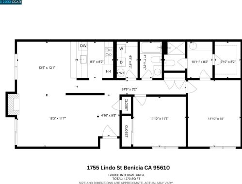 1755 Lindo St, Benicia CA  94510-2342 exterior