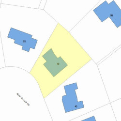 49 Rochester Rd, Newton MA  02458-2517 plot plan