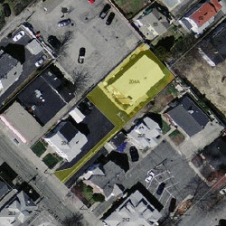 204 Adams St, Newton MA  02458-1203 aerial view