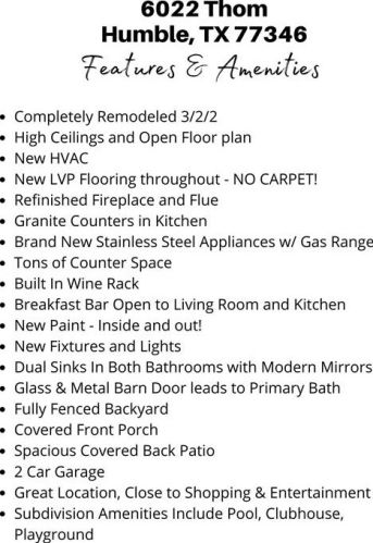 6022 Thom Rd, Humble, TX 77346-2763