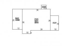 66 Pelham St, Newton MA  02459-1809 floor plan