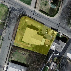 6 Talbot St, Newton MA  02465-1659 aerial view