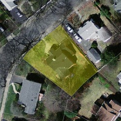 25 Crehore Dr, Newton MA  02462-1108 aerial view