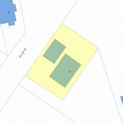 14 Elliot St, Newton MA 02461-1605 plot plan