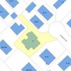 24 Jackson Ter, Newton MA 02458-1430 plot plan