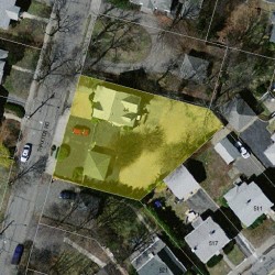 44 Thaxter Rd, Newton MA 02460-1231 aerial view