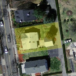 902 Chestnut St, Newton MA  02468-2320 aerial view