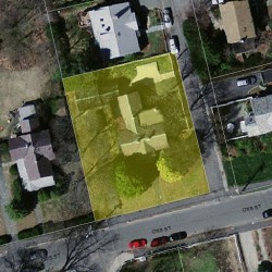 43 Otis St, Newton MA  02460-1816 aerial view