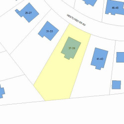 39 Westchester Rd, Newton MA  02458-2519 plot plan