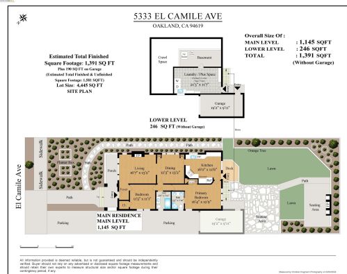 5333 El Camile Ave, Oakland CA  94619-3210 exterior