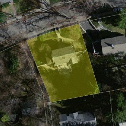 54 Shornecliffe Rd, Newton MA  02458-2438 aerial view
