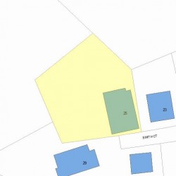 25 Smith Ct, Newton MA 02465-1411 plot plan