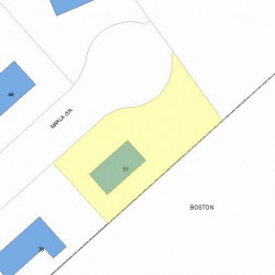 51 Marla Cir, Newton MA  02459-3460 plot plan