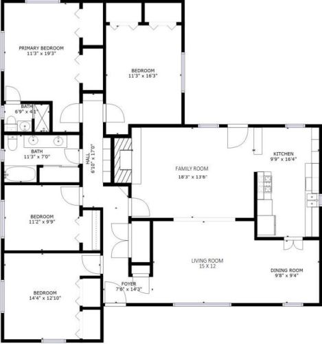 10005 Chippendale Dr, Dallas TX  exterior