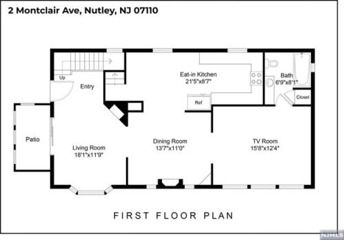 2 Montclair Ave, Nutley NJ  07110-1124 exterior