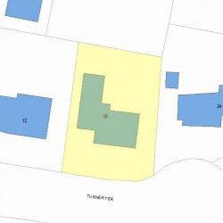 18 Turner Ter, Newton MA  02460-1708 plot plan