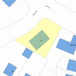 6 Saco St, Newton MA  02464-1335 plot plan