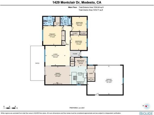 1429 Montclair Dr, Modesto CA  95350-0647 exterior