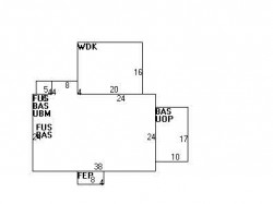 54 Shornecliffe Rd, Newton MA  02458-2438 floor plan