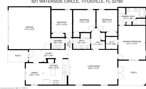 501 Waterside Cir, Titusville FL  32780-3537 exterior
