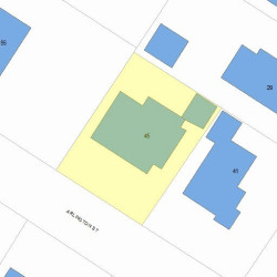 45 Arlington St, Newton MA 02458-2454 plot plan