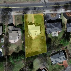 1356 Commonwealth Ave, Newton MA  02465-2915 aerial view