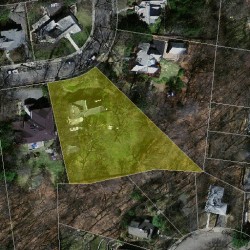 61 Sheffield Rd, Newton MA  02460-2120 aerial view