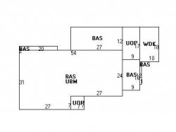 24 Prospect Park, Newton MA  02460-2309 floor plan